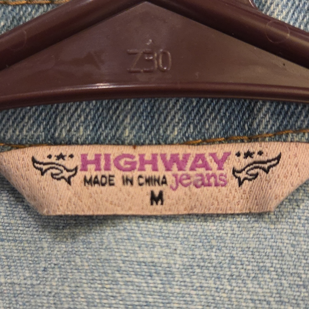 Highway Jeans Light Blue Cropped Denim Jacket Size M! - Picture 2 of 7
